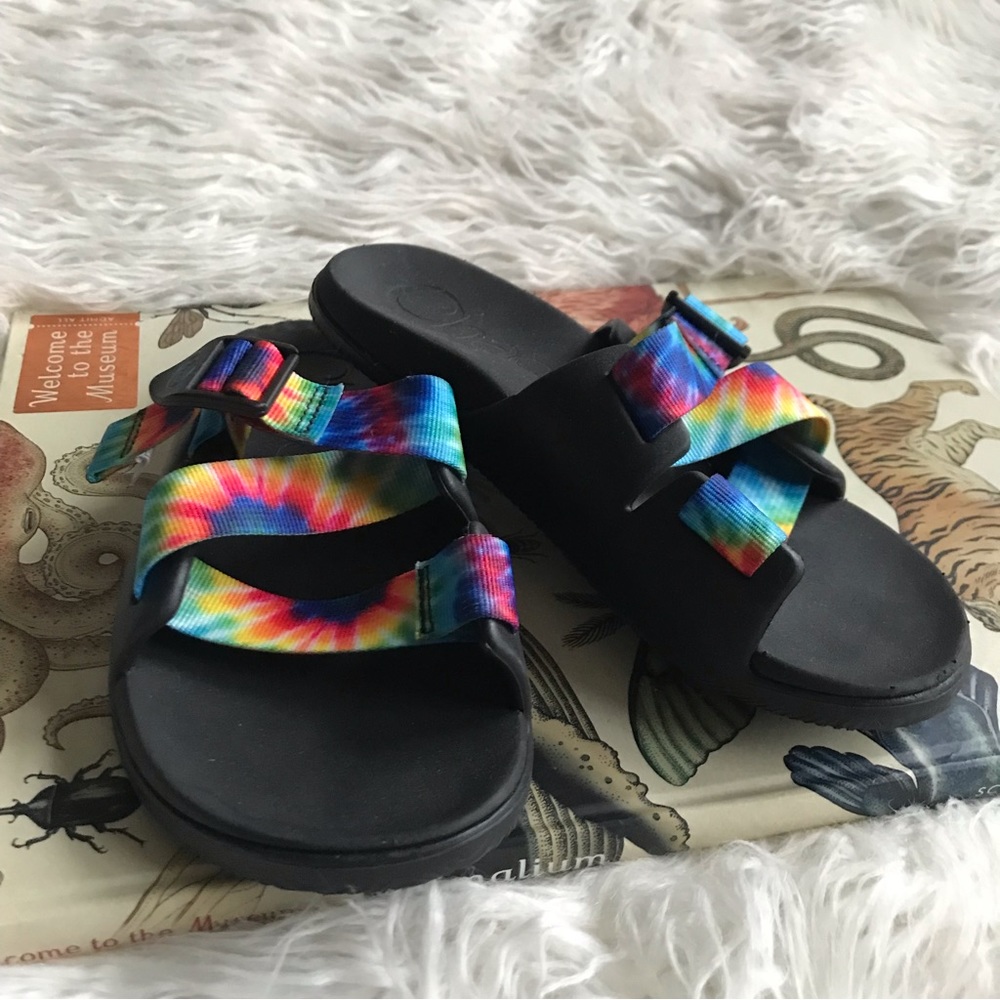 Chaco Chillos Slide Women Dark Tie Dye